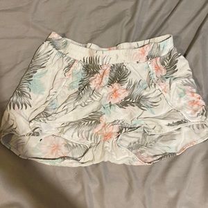 Floral pajama shorts